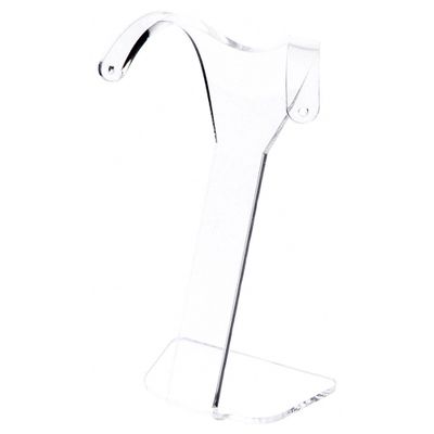 Plymor Clear Acrylic Divided Pair Hanging Earring Display Stand, 3.125" W x 1.75" D x 4.75" H (6 Pack)