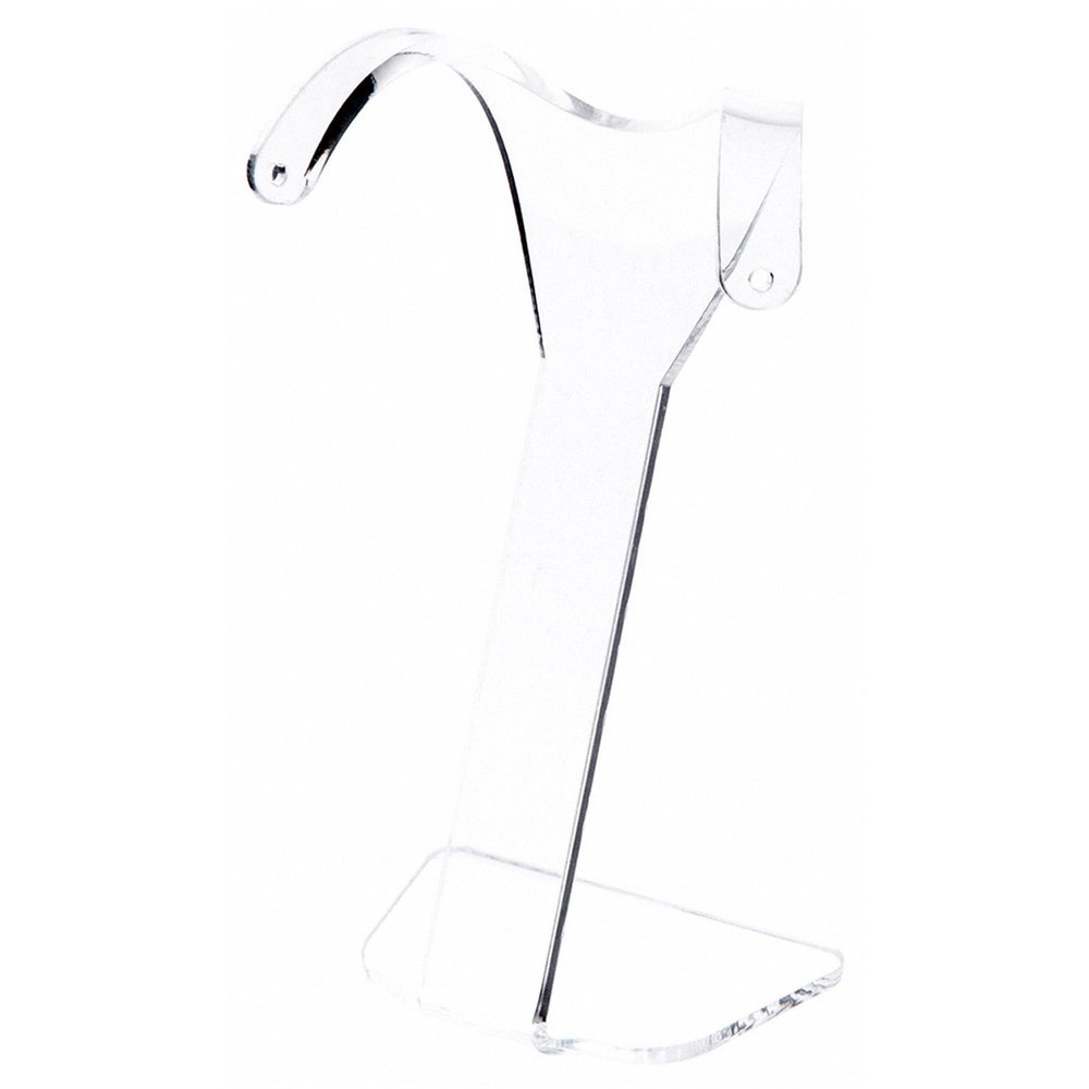 Plymor Clear Acrylic Divided Pair Hanging Earring Display Stand, 3.125" W x 1.75" D x 4.75" H (6 Pack)