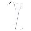 Plymor Clear Acrylic Divided Pair Hanging Earring Display Stand, 3.125" W x 1.75" D x 4.75" H (6 Pack) view 1