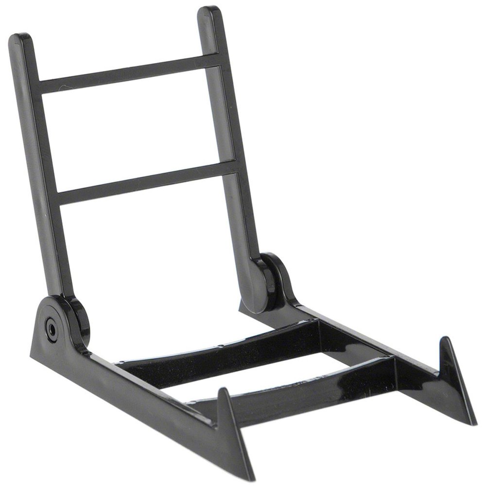 Plymor Black Acrylic Adjustable Display Easel, 2.375" H x 3.5" W x 3" D (6 Pack)