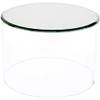 Plymor Clear Acrylic Cylinder Display Riser with Mirror Top, 2" H x 6" D (3 Pack) view 1