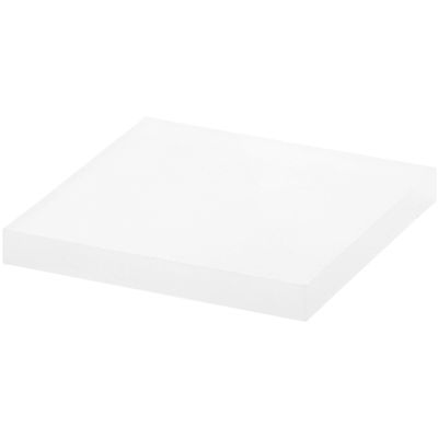 Plymor Frosted Square Acrylic Display Base, 3" W x 3" D x 0.375" H, Pack of 2