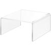 Plymor Clear Acrylic Short Square Display Riser, 3.5" H x 7" W x 7" D (1/4" thick) (6 Pack) view 1