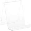 Plymor Clear Acrylic Flat Back Display Easel with 2.5" Box Ledge, 7.25" H x 6" W x 7" D (12 Pack) view 1