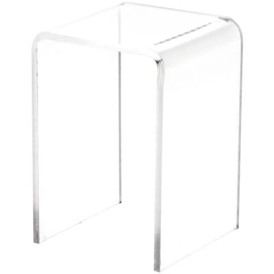 Plymor Clear Acrylic Vertical Square Display Riser, 3" H x 2" W x 2" D (3/32" thick) (24 Pack)