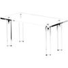 Plymor Clear Acrylic Rectangular 4-Leg Display Riser, 4" H x 8" W x 4" D (6 Pack) view 1