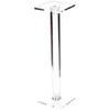 Plymor Clear Acrylic Square Barbell Pedestal Display Riser, 10.5" H x 3" W x 3" D (1/4" thick) (6 Pack) view 1