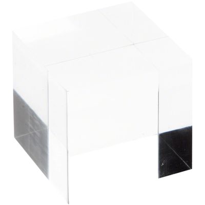 Plymor Clear Polished Acrylic Square Display Block, 2" H x 2" W x 2" D (3 Pack)