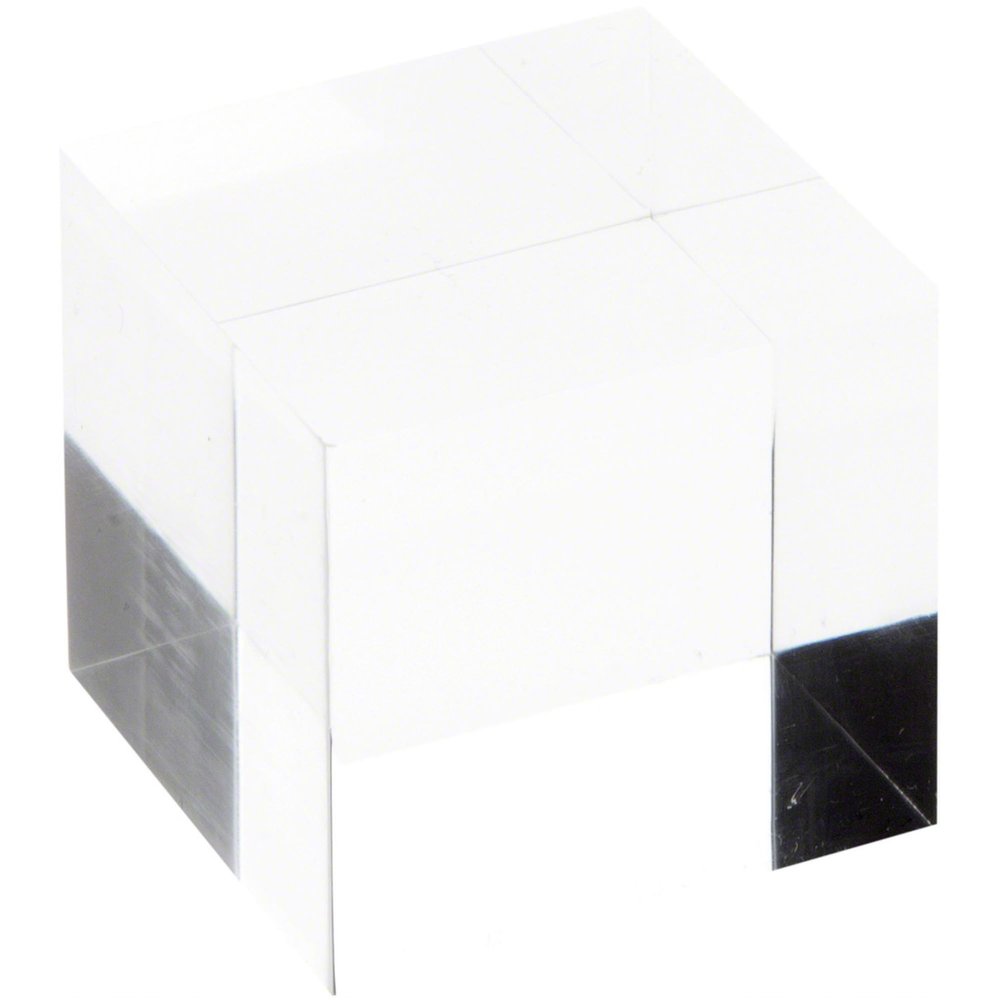Plymor Clear Polished Acrylic Square Display Block, 2" H x 2" W x 2" D (3 Pack)