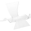 Plymor Clear Acrylic Wave Display Easel, 5.125" H x 4.625" W x 6" D (3 Pack) view 1