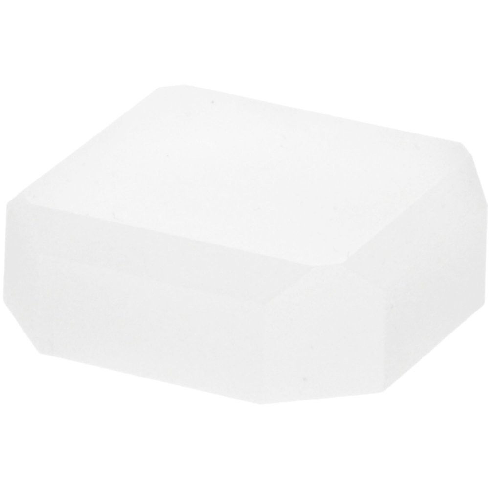 Plymor Frosted Acrylic Beveled Corner-Cut Display Base, 2" W x 2" D x 0.75" H, Pack of 2