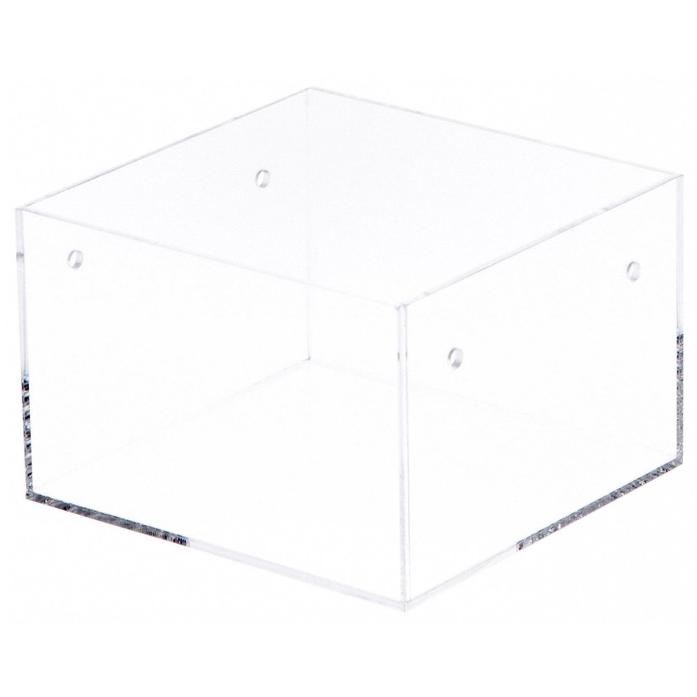 Plymor Clear Acrylic 13-CD Display Tray, 6.25" W x 6" D x 4" H (2 Pack)