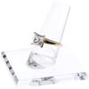 Plymor Clear Acrylic Ring Finger Display, Single on Square Base, 2" W x 2" D x 1.75" H (12 Pack) view 2