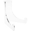 Plymor Clear Acrylic Flat Back Easel with Deep Support Ledges, 4.5" H x 3.75" W x 4" D (3 Pack) view 1