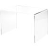 Plymor Clear Acrylic Rectangular Display Riser, 8" H x 12" W x 8" D (1/4" Thick) (3 Pack) view 1