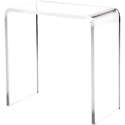 Plymor Clear Acrylic Vertical Rectangular Display Riser, 5" H x 5" W x 2.5" D (3/16" thick) (12 Pack)