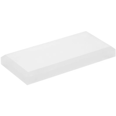 Plymor Frosted Acrylic Rectangular Beveled Display Base, 4" W x 2" D x 0.5" H, Pack of 3