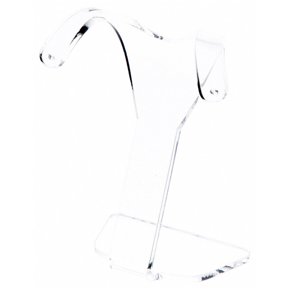 Plymor Clear Acrylic Divided Pair Hanging Earring Display Stand, 3.125" W x 1.75" D x 4" H (12 Pack)