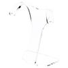 Plymor Clear Acrylic Divided Pair Hanging Earring Display Stand, 3.125" W x 1.75" D x 4" H (12 Pack) view 1