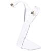 Plymor Clear Acrylic Divided Pair Hanging Earring Display Stand, 3.125" W x 1.75" D x 4" H (12 Pack) view 2