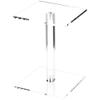 Plymor Clear Acrylic Square Barbell Pedestal Display Riser, 8.5" H x 6" W x 6" D (1/4" thick) (6 Pack) view 1