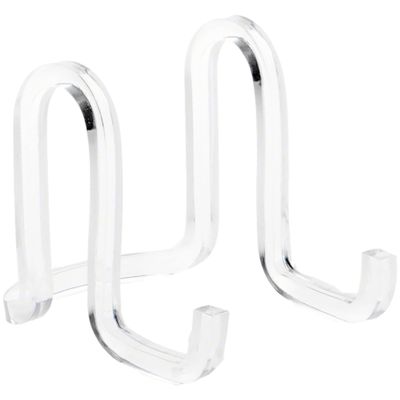 Plymor Clear Acrylic Ribbon-Style Display Easel, 2.875" H x 2.5" W x 3.5" D (24 Pack)