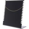 Plymor Black Acrylic Necklace Display Stand With Side Hooks, 10.625" W x 4" D x 11.75" H (3 Pack) view 2