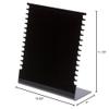 Plymor Black Acrylic Necklace Display Stand With Side Hooks, 10.625" W x 4" D x 11.75" H (3 Pack) view 3