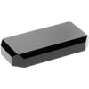 Plymor Black Acrylic Beveled Corner-Cut Rectangular Display Base, 4" W x 2" D x 0.75" H, Pack of 2 view 1