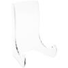 Plymor Clear Acrylic Flat Back Easel with Shallow Support Ledges, 7.5" H x 5.375" W x 4.25" D (6 Pack) view 1