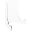 Plymor Clear Acrylic Small Flat Back Easel with Shallow Support Ledges, 3" H x 2.5" W x 2" D (24 Pack) view 1