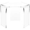 Plymor Clear Acrylic Tri-Leg (6 Sided) Display Riser, 7.75" H x 11" W x 9.5" D (2 Pack) view 1