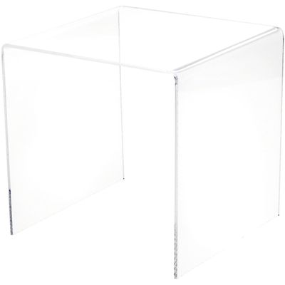 Plymor Clear Acrylic Square Display Riser, 7" H x 7" W x 7" D (1/8" thick) (12 Pack)