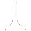 Plymor Clear Acrylic Small 60-Degree Angle Easel with Shallow Support Ledges, 4.5" H x 3.25" W x 2.5" D, fits Lightweight 4" x 6" Items, Like Small Photo (24 Pack) view 1