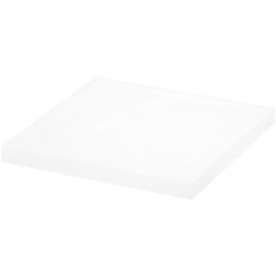 Plymor Frosted Square Acrylic Display Base, 4" W x 4" D x 0.375" H, Pack of 2