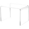 Plymor Clear Acrylic Rectangular Display Riser, 4" H x 6" W x 4" D (3/16" thick) (12 Pack) view 1