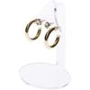 Plymor Clear Acrylic 2 Pair Hanging Earring Display Stand, 2.75" W x 2.25" D x 4" H (12 Pack) view 2