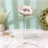 Plymor Clear Acrylic Round Barbell Pedestal Display Riser, 6.375" H x 4.5" D (3/16" thick) (12 Pack) view 2