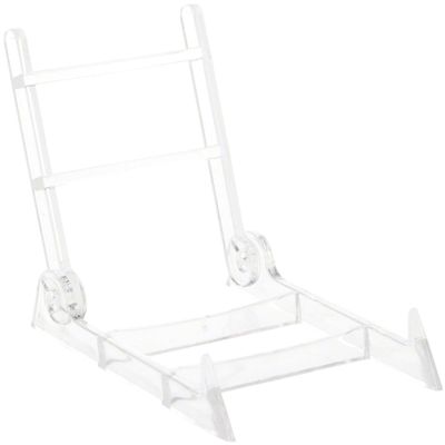 Plymor Clear Acrylic Adjustable Display Easel, 2.375" W x 3.5" D x 3" H (6 Pack)