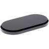 Plymor Black Acrylic Oval Beveled Display Base, 6" W x 3" D x 0.5" H, Pack of 2 view 1