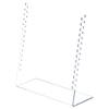 Plymor Clear Acrylic Necklace Display Stand with Side Hooks, 10.625" W x 4" D x 11.75" H (3 Pack) view 1