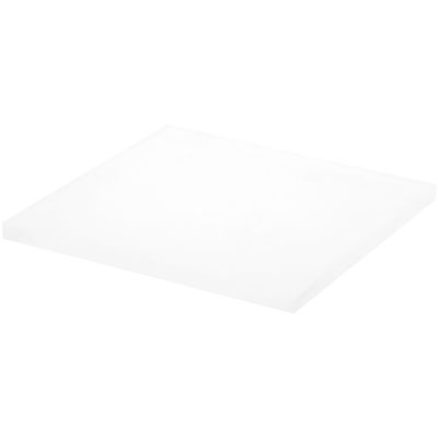 Plymor Frosted Square Acrylic Display Base, 6" W x 6" D x 0.375" H, Pack of 2