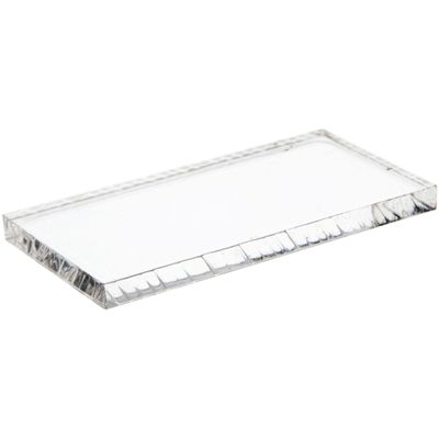 Plymor 3" W x 1.5" D x 0.25" H Clear Economy Acrylic Display Base (3 Pack)