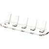 Plymor Clear Acrylic Ring Finger Display, Five, 8.25" W x 2.25" D x 1.75" H (3 Pack) view 1