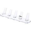 Plymor Clear Acrylic Ring Finger Display, Five, 8.25" W x 2.25" D x 1.75" H (3 Pack) view 2