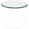 Plymor Clear Acrylic Cylinder Display Riser with Mirror Top, 4" H x 5" D (3 Pack) view 1