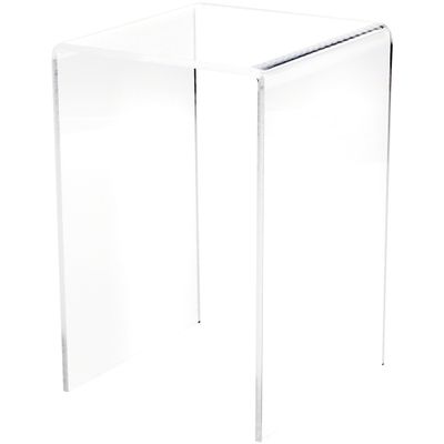 Plymor Clear Acrylic Vertical Square Display Riser, 9" H x 6" W x 6" D (3/16" thick) (6 Pack)