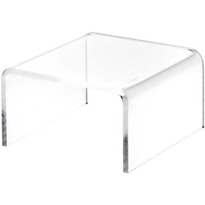 Plymor Clear Acrylic Short Square Display Riser, 1.5" H x 3" W x 3" D (1/8" thick) (24 Pack)