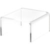Plymor Clear Acrylic Short Square Display Riser, 1.5" H x 3" W x 3" D (1/8" thick) (24 Pack) view 1