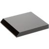 Plymor Black Acrylic Square Display Base (Angled-Front for Label), 3" W x 3" D x 0.375" H, Pack of 6 view 1